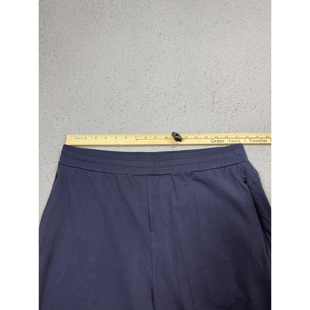 Public Rec Pants Mens 38x28 (38x30) Blue Stretch Chino Zip Pocket Travel Casual - Picture 6 of 12